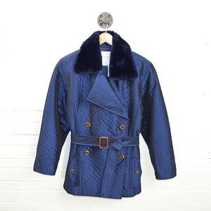 Carmelo Pomodoro Quilted Peacoat #147-2